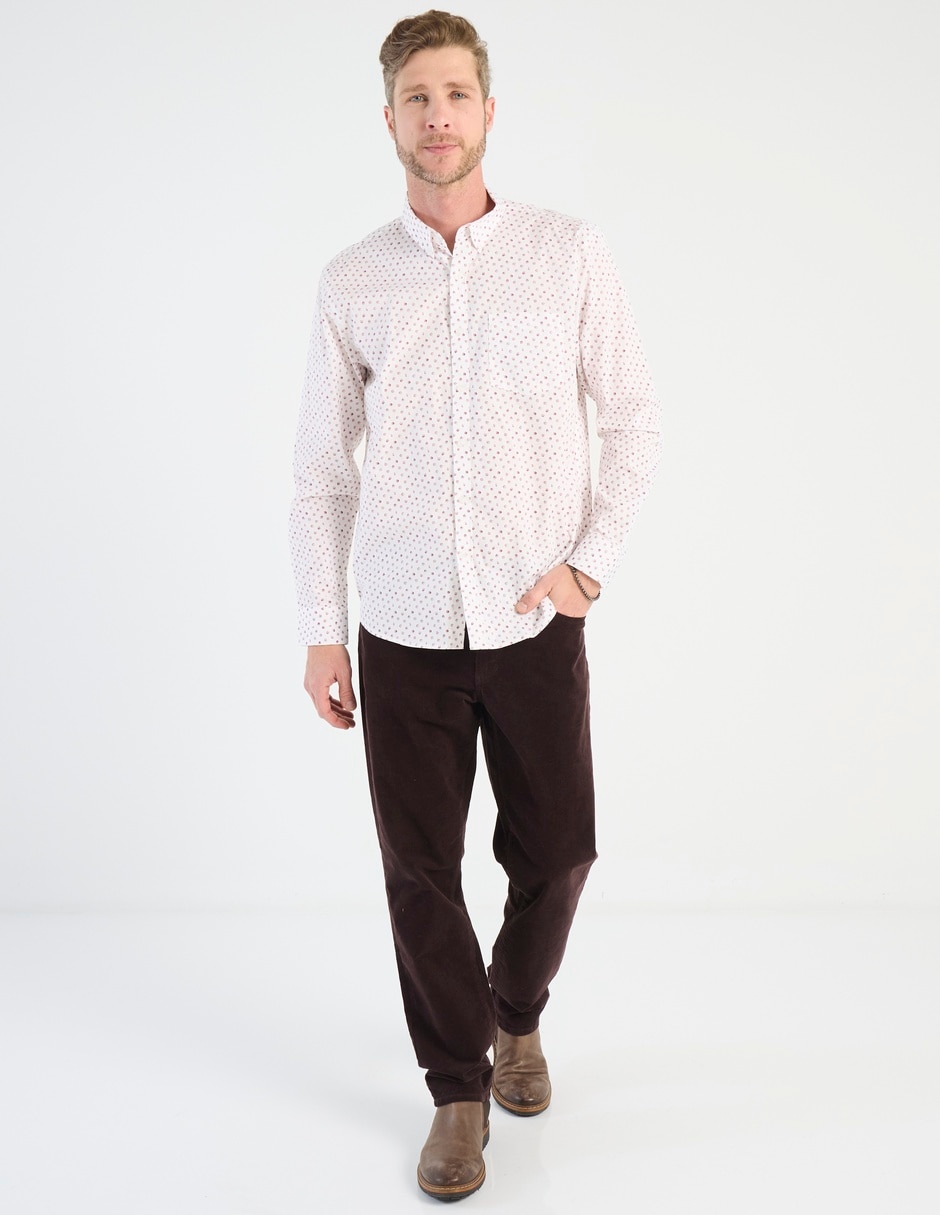 Camisa casual de algodón manga larga para hombre 6