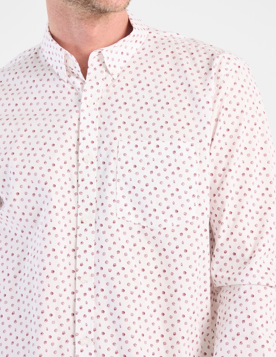 Camisa casual de algodón manga larga para hombre 7