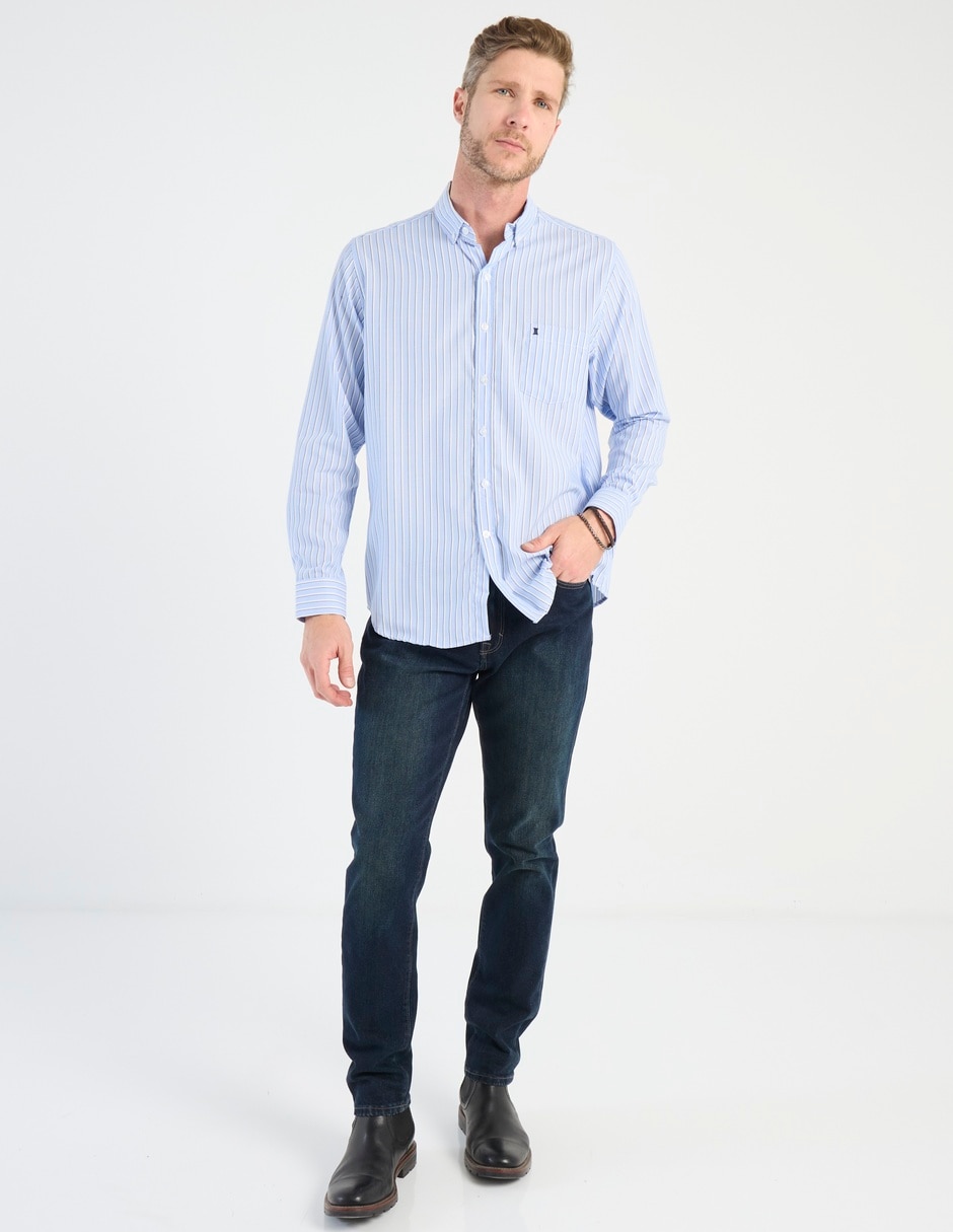 Camisa casual Dioro de algodón manga larga para hombre