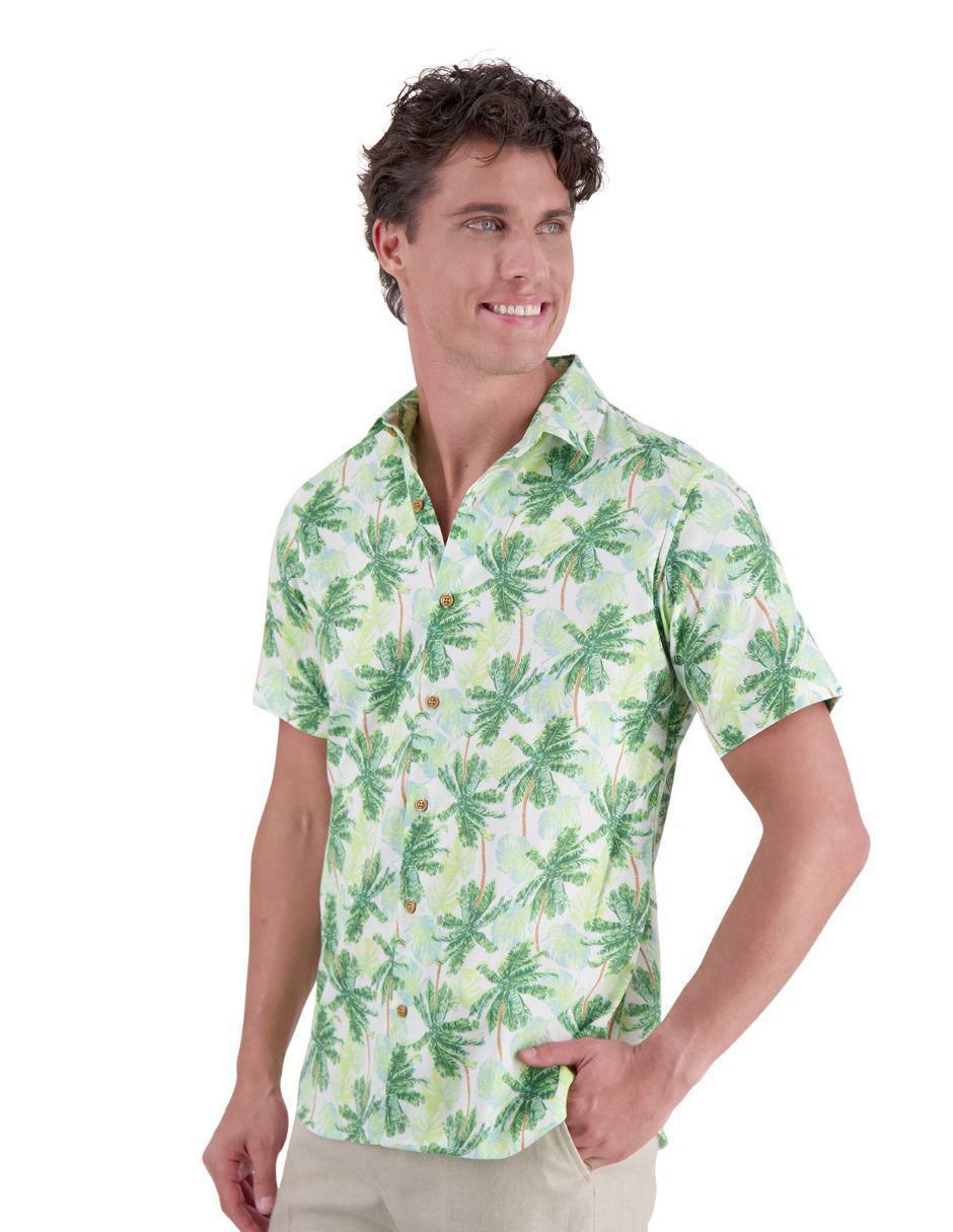 Camisa casual manga corta para hombre