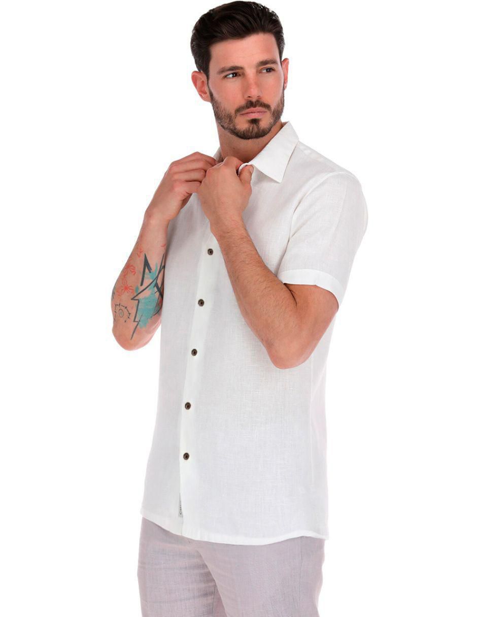 Camisa casual manga corta para hombre 3