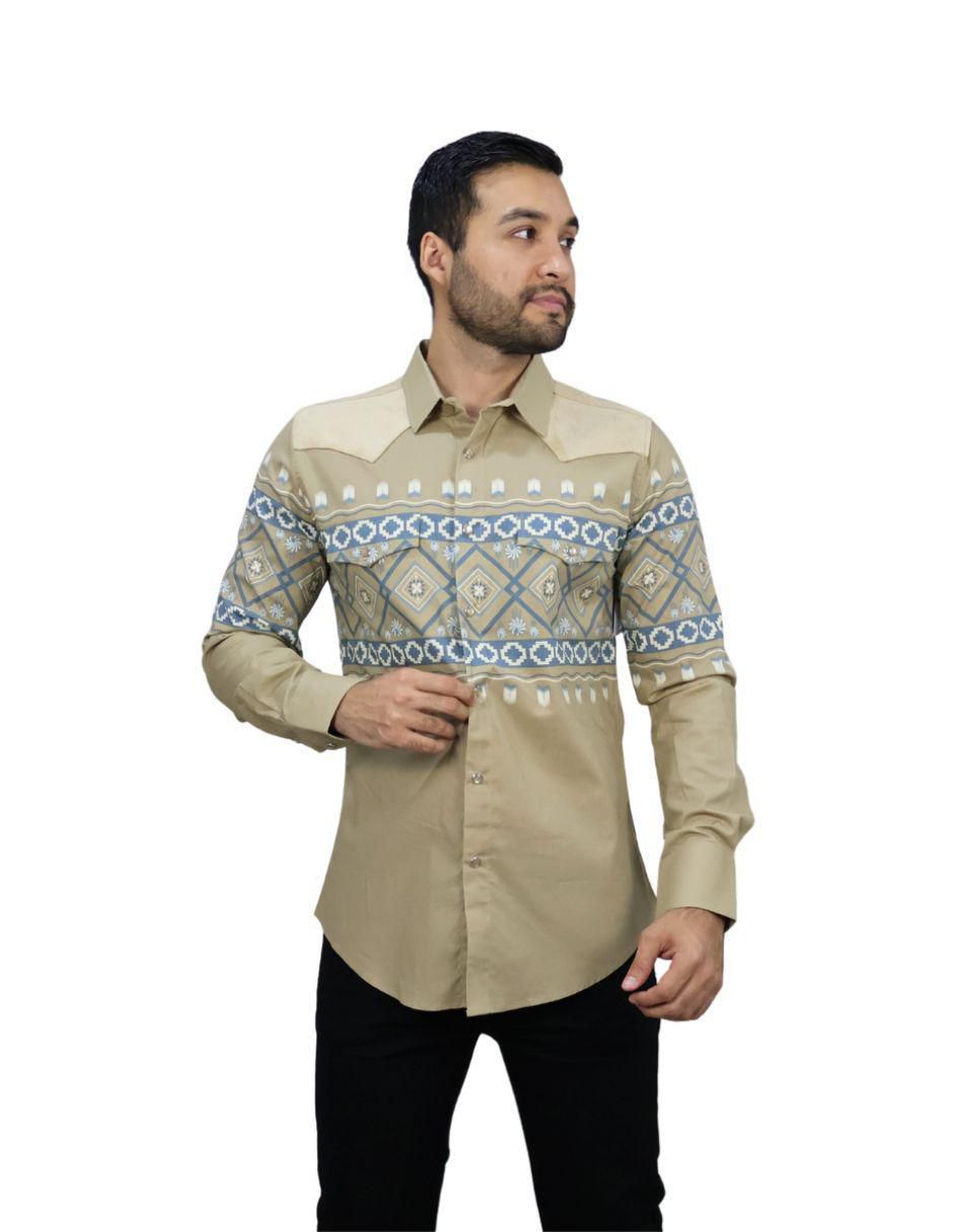 Camisa casual de algodón manga larga para hombre 5