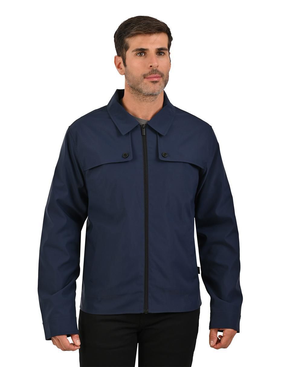 Chamarra casual con bolsillos para hombre