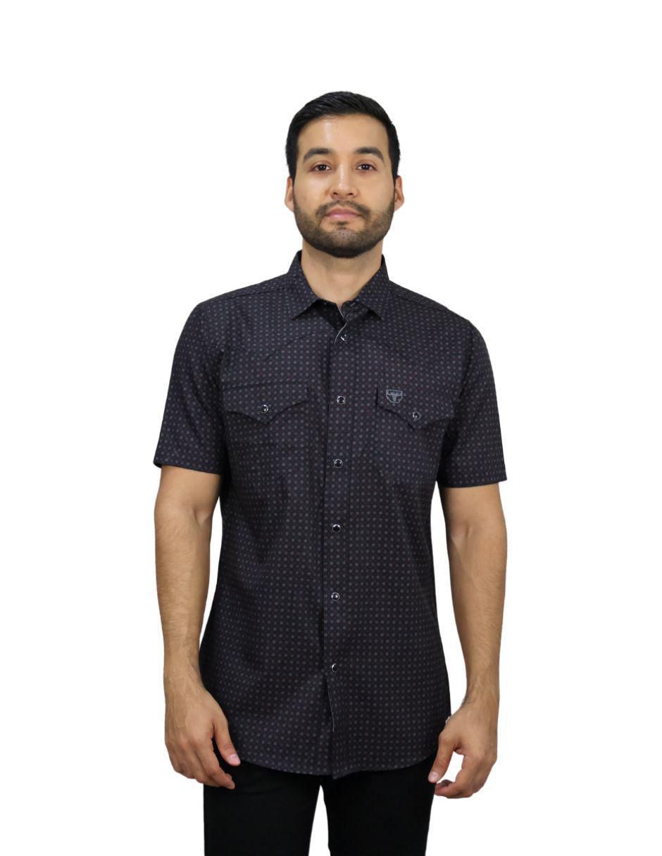 Camisa casual de algodón manga corta para hombre 1