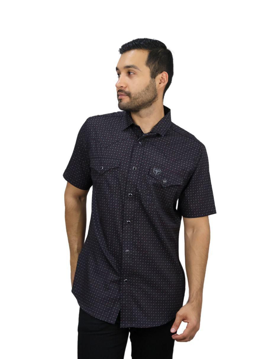 Camisa casual de algodón manga corta para hombre 6