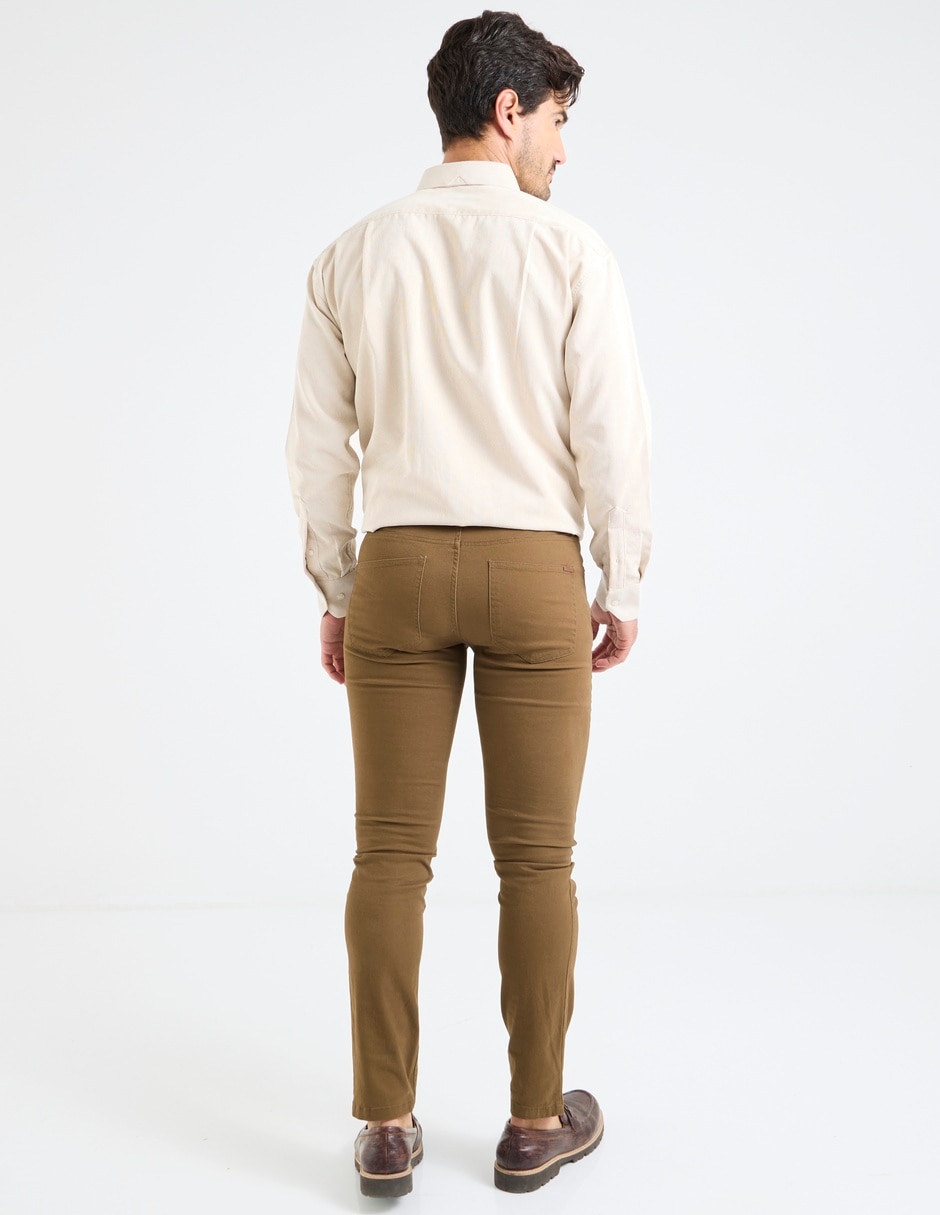 Pantalón skinny de algodón para hombre 4