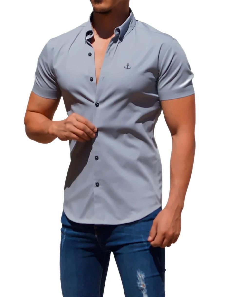 Camisa casual manga corta para hombre Camisa casual manga corta para hombre