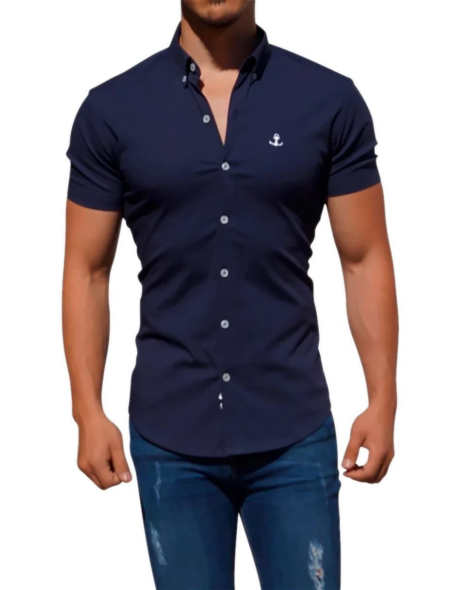 Camisa casual manga corta para hombre Camisa casual manga corta para hombre
