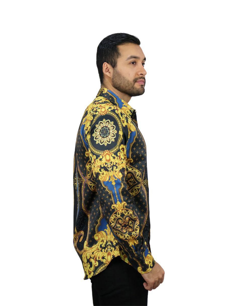 Camisa casual manga larga para hombre
