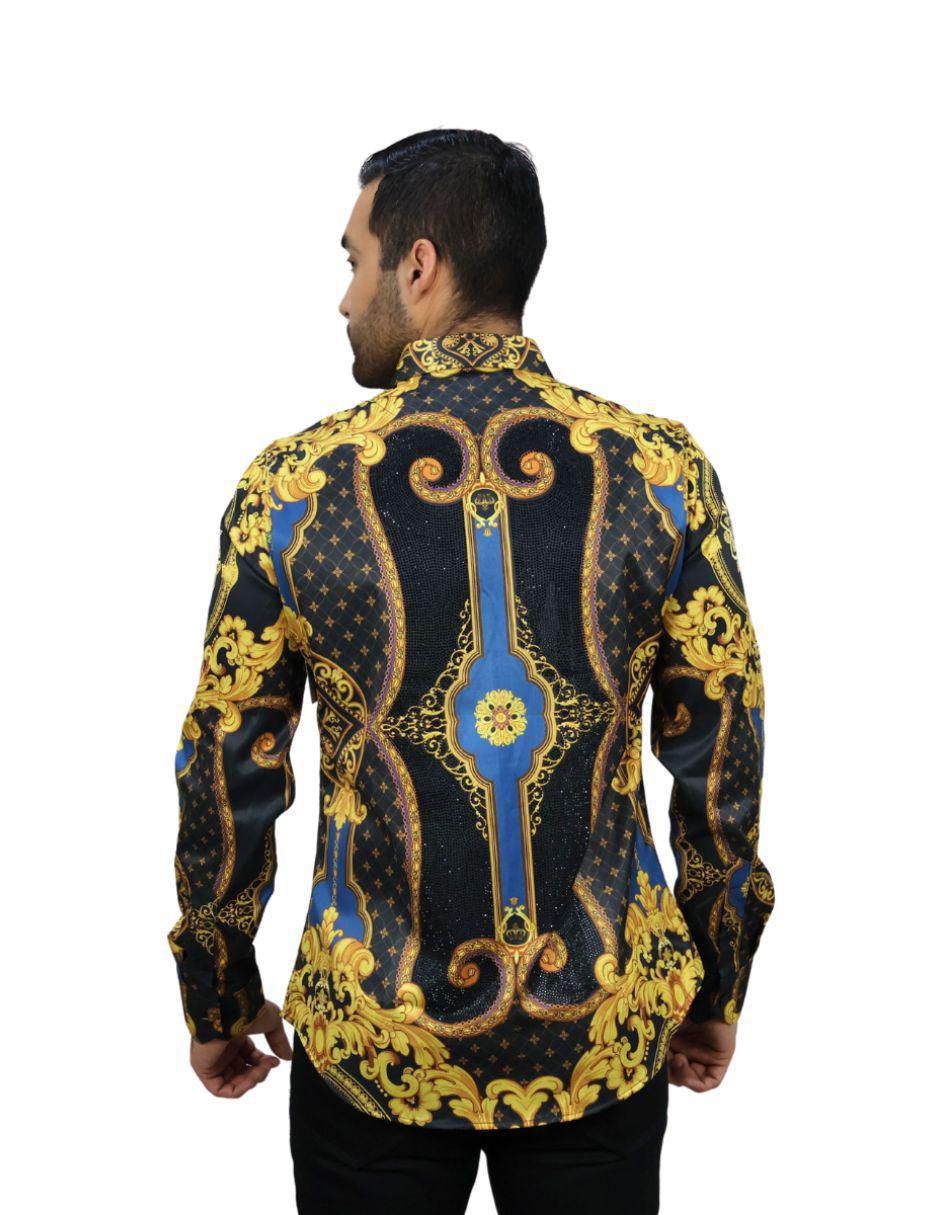 Camisa casual manga larga para hombre