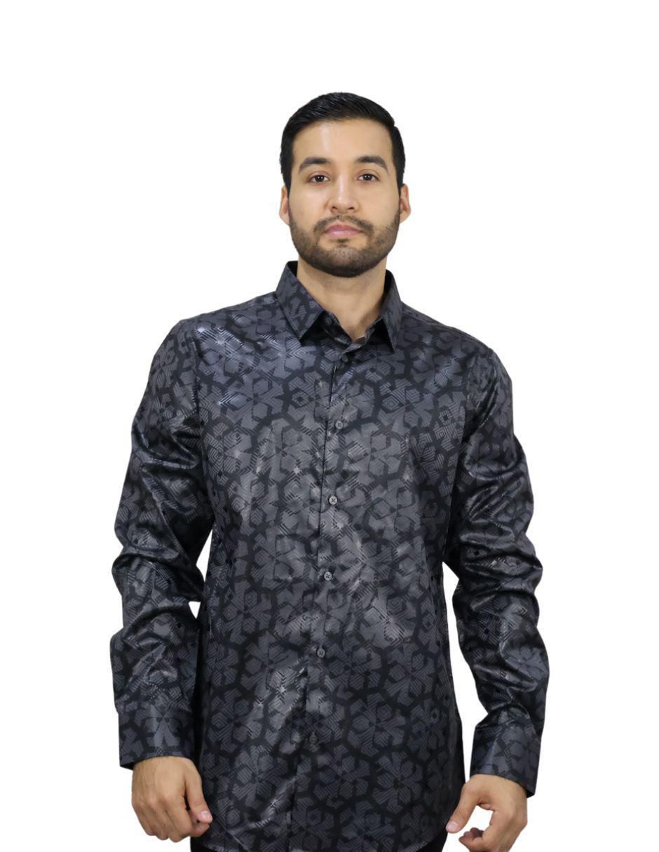 Camisa casual manga larga para hombre