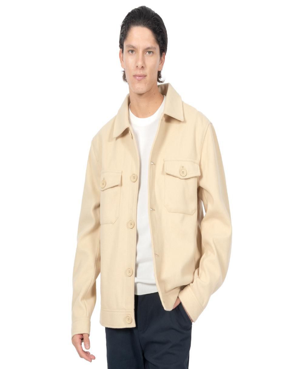 Chamarra casual con bolsillos para hombre Chamarra casual con bolsillos para hombre