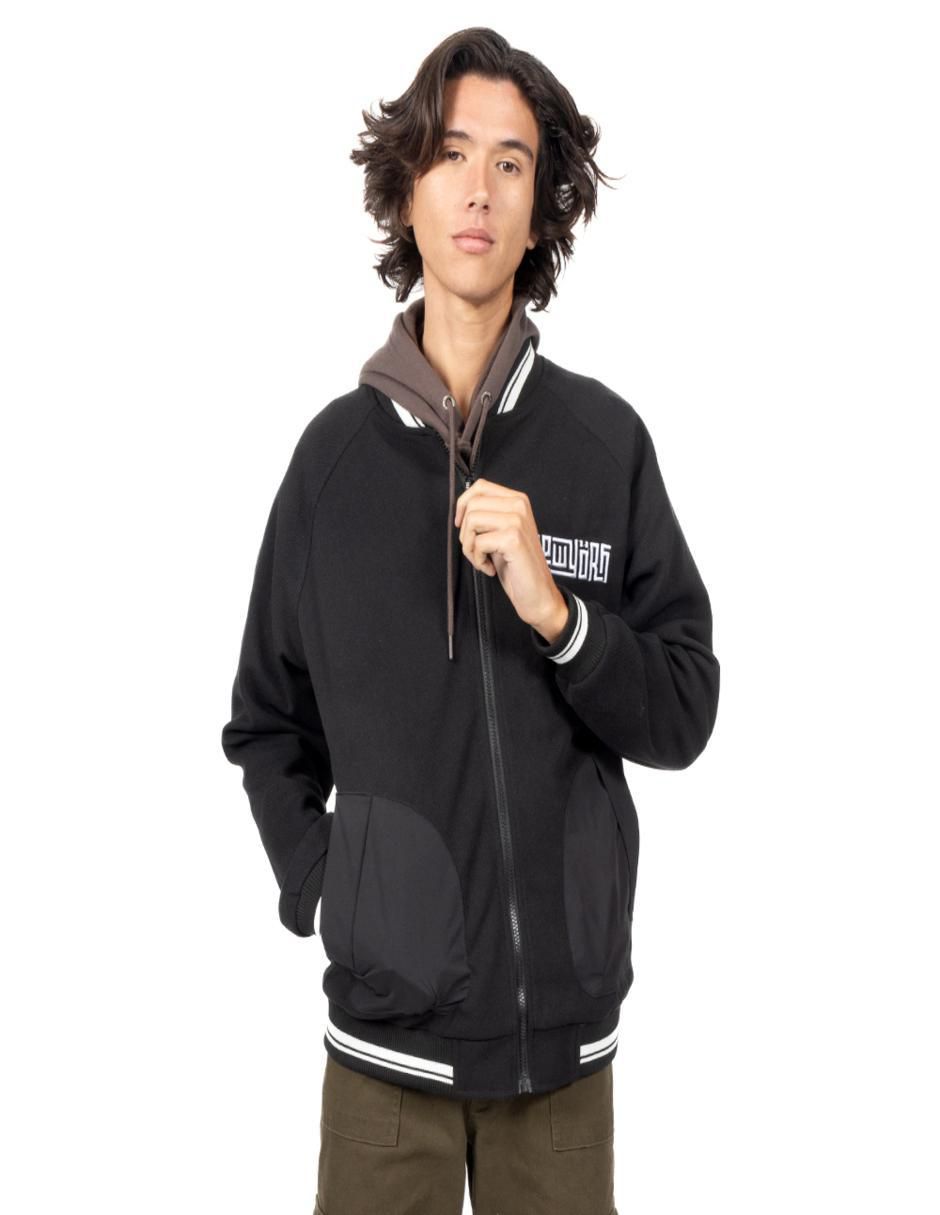 Chamarra bomber con bolsillos para hombre Chamarra bomber con bolsillos para hombre
