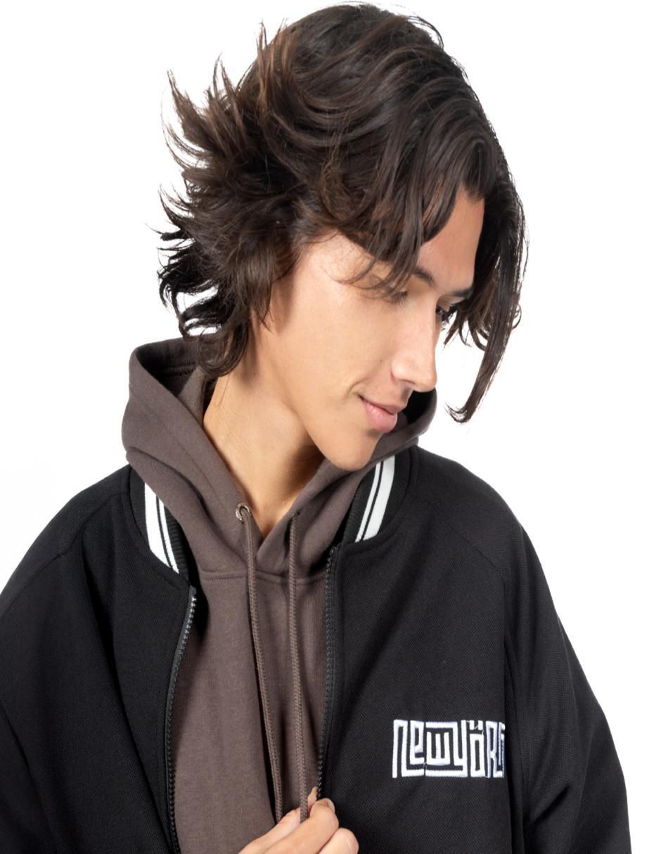 Chamarra bomber con bolsillos para hombre 2