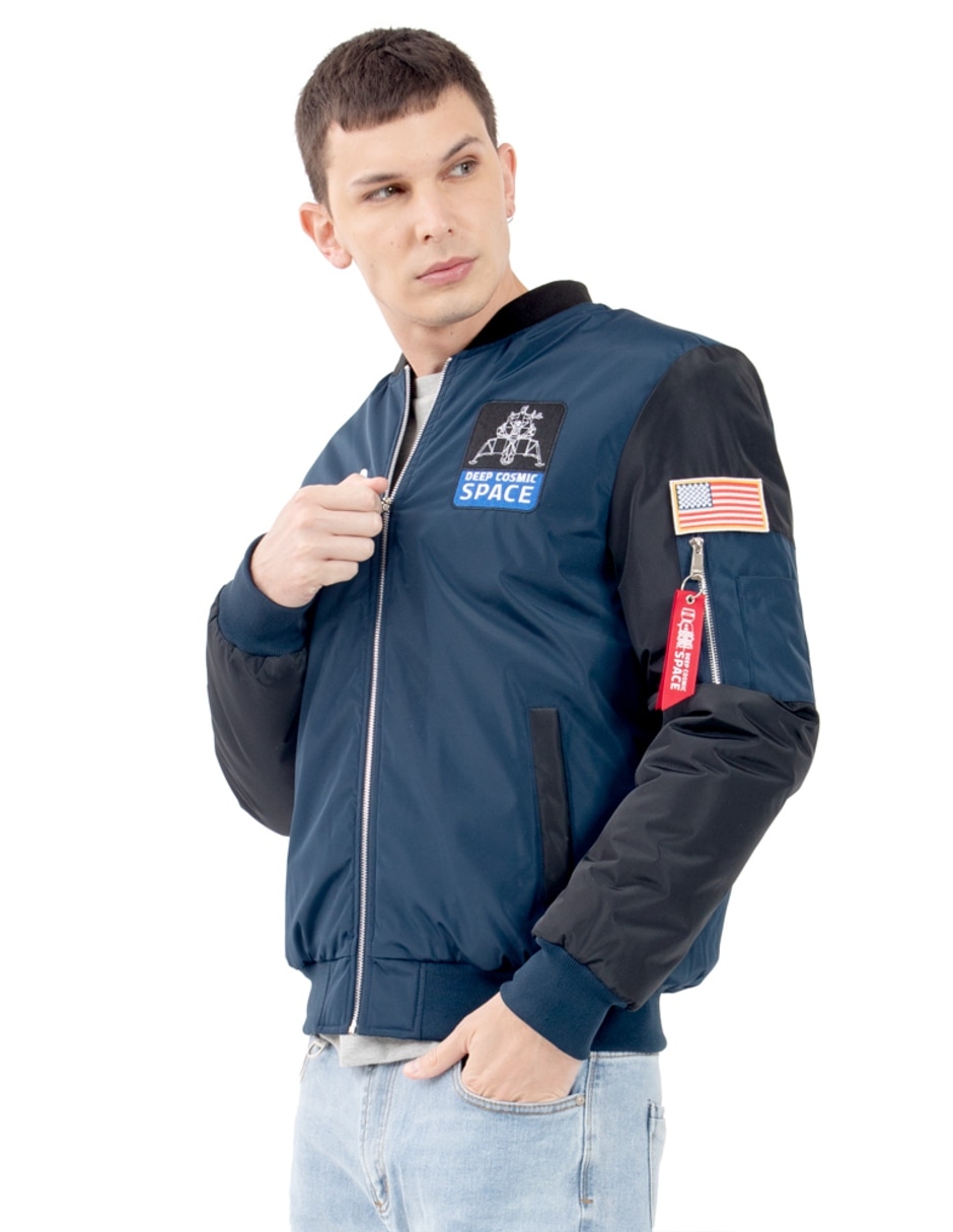 Chamarra bomber Quarry con bolsillos para hombre