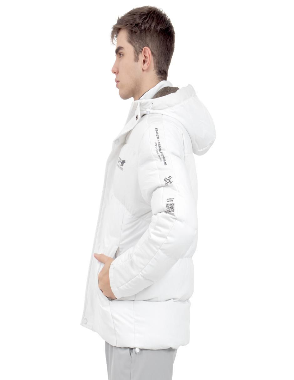Chamarra acolchada con capucha para hombre 3