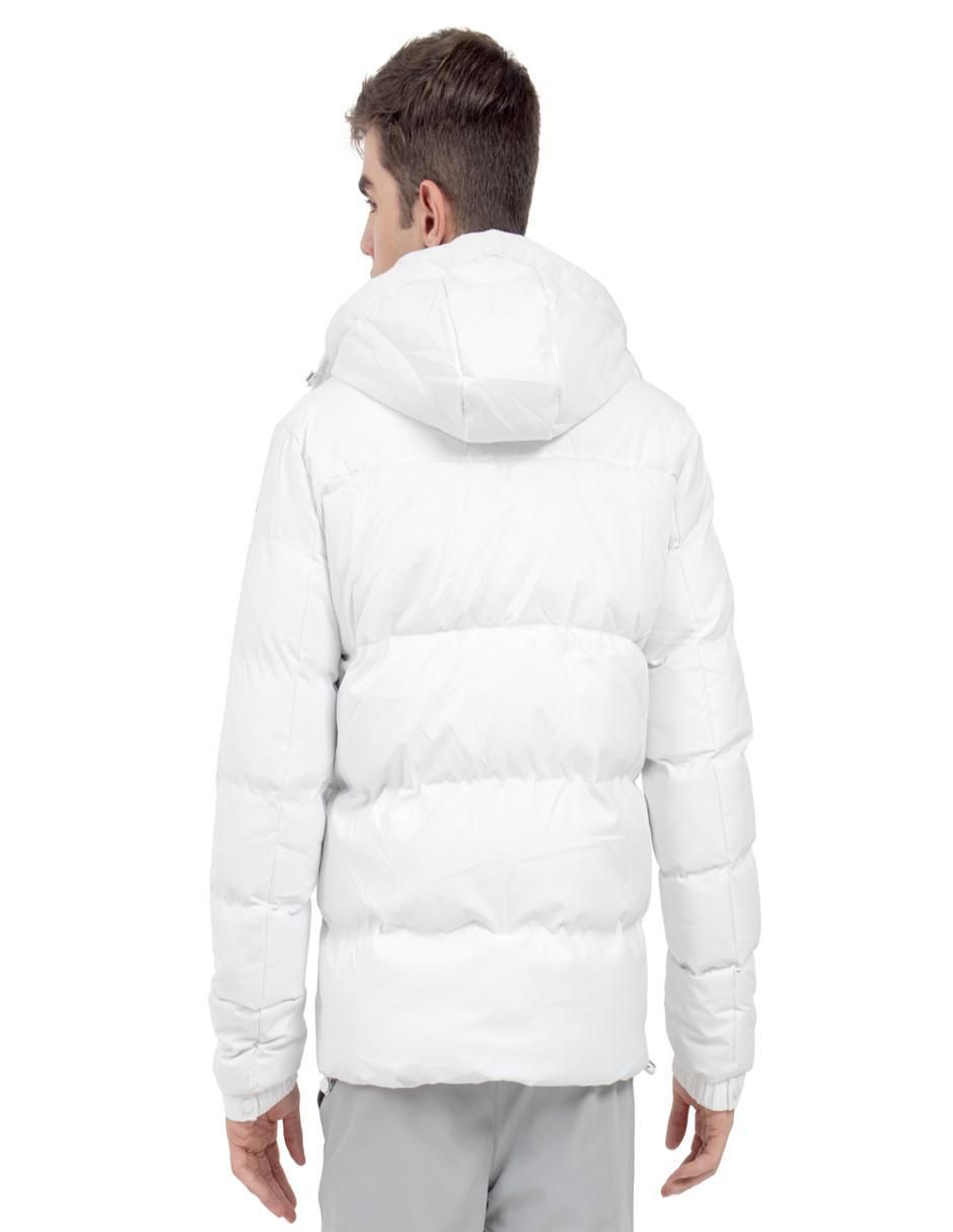 Chamarra acolchada con capucha para hombre 4