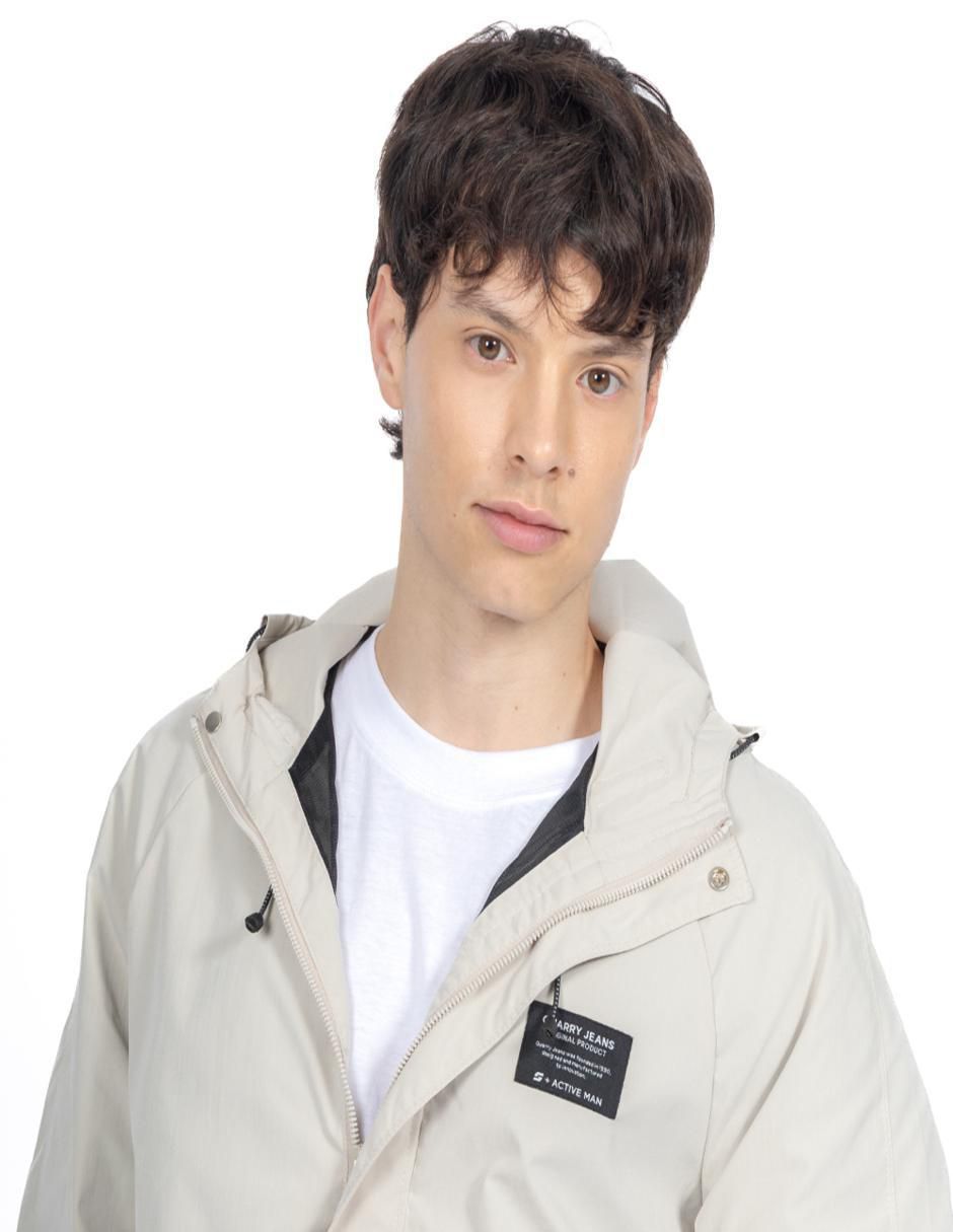 Chamarra casual con capucha para hombre 5