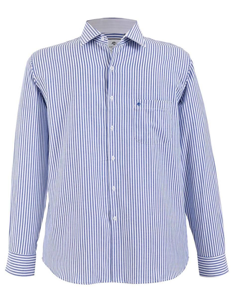 Camisa casual de algodón manga larga para hombre