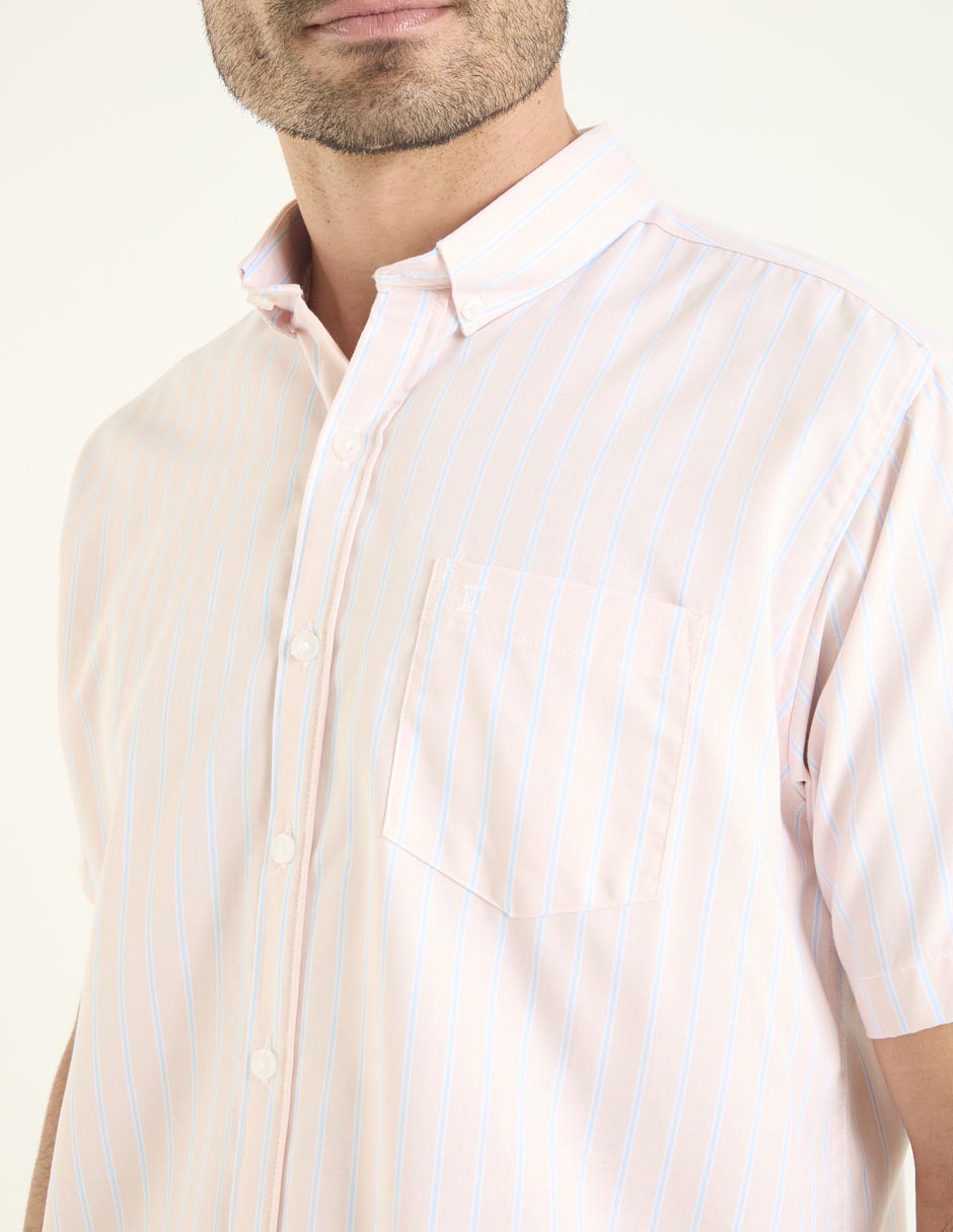 Camisa casual Dioro de algodón manga corta para hombre