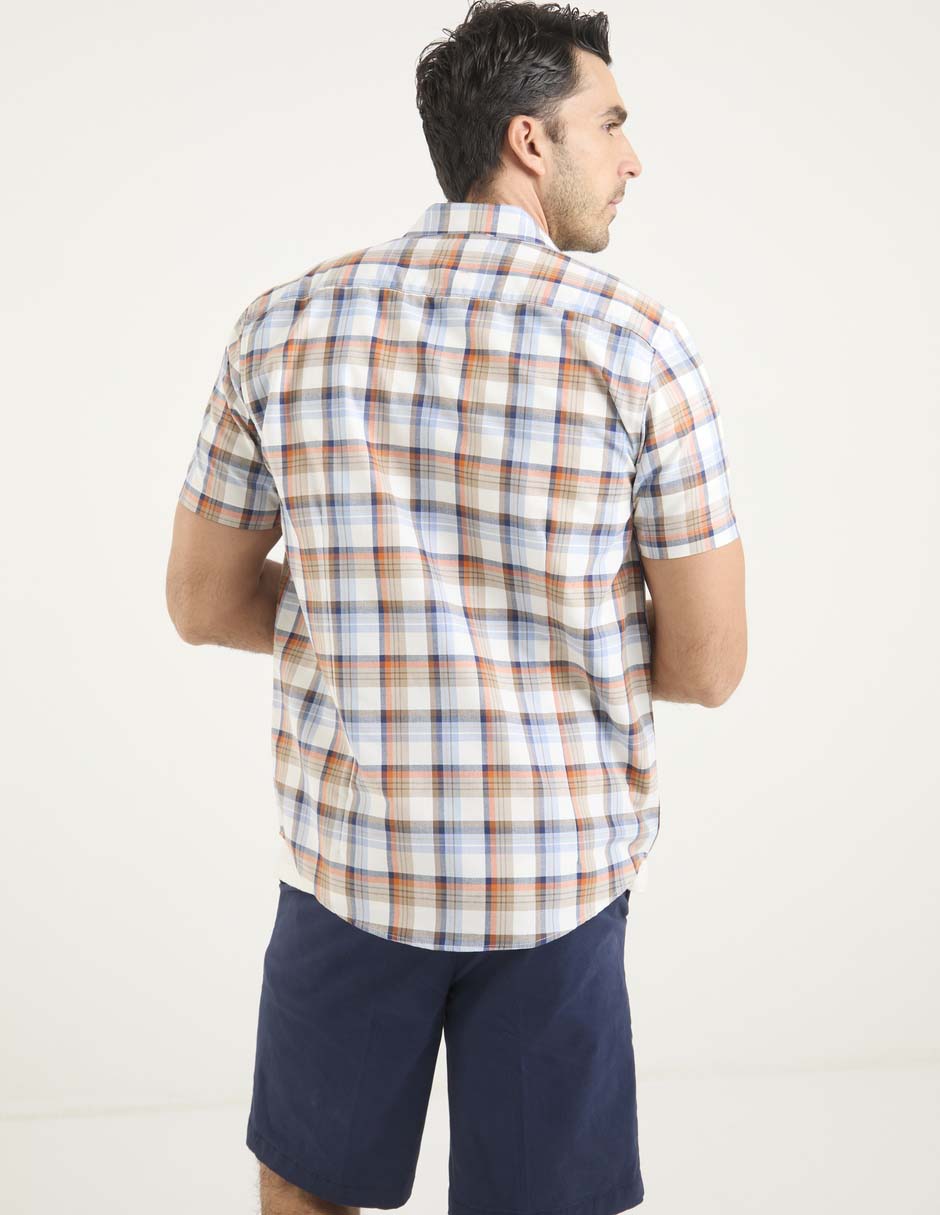 Sobrecamisa casual Dioro manga corta para hombre