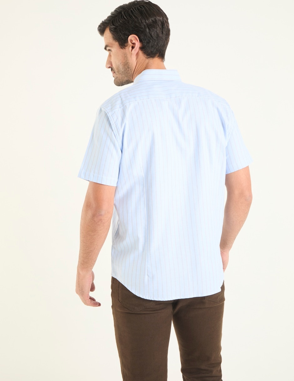 Camisa casual Dioro de algodón manga corta para hombre