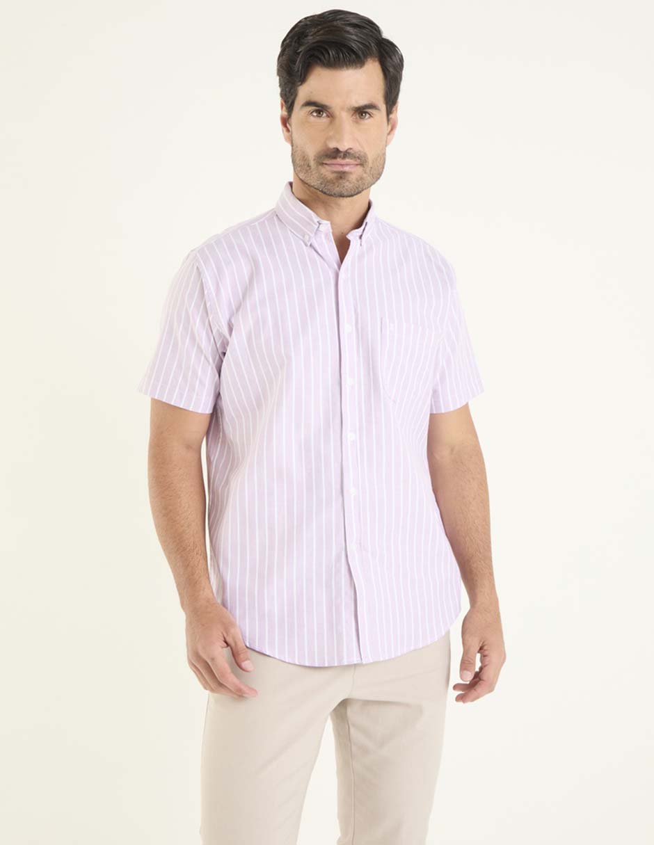 Camisa casual de algodón manga corta para hombre 1