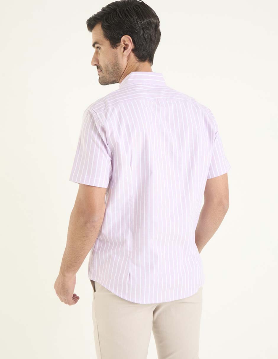 Camisa casual de algodón manga corta para hombre 5