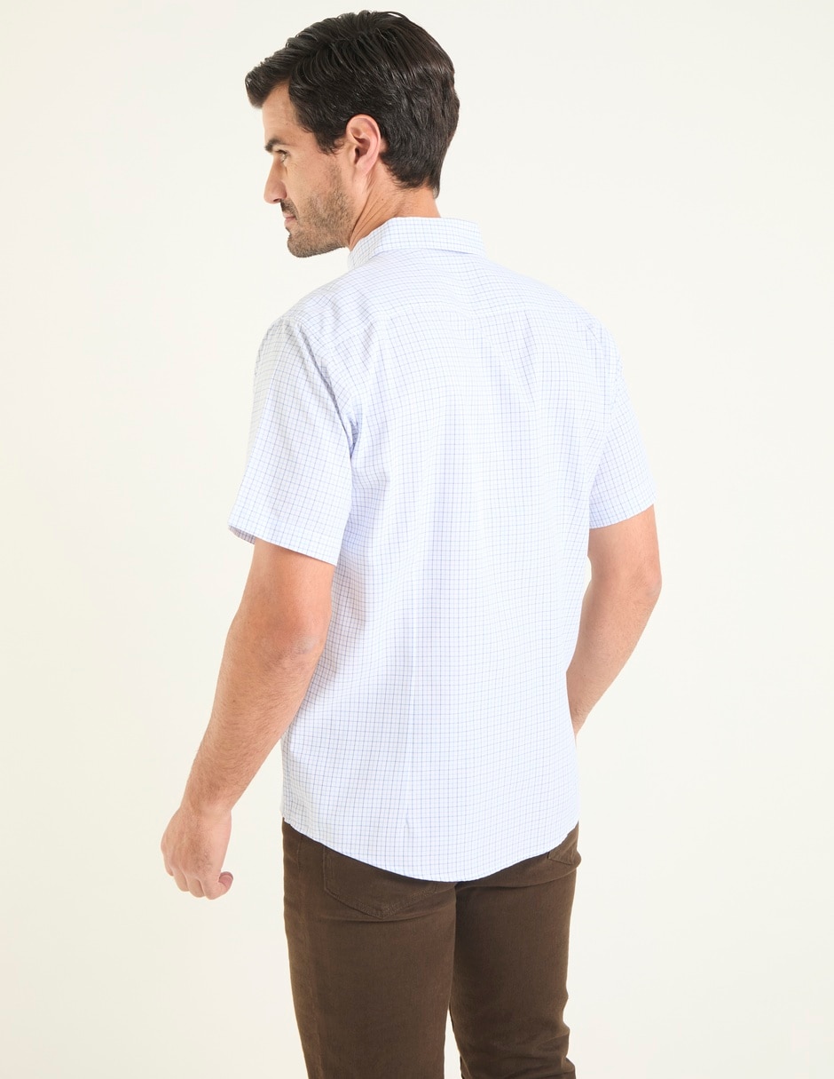 Camisa casual Dioro de algodón manga corta para hombre