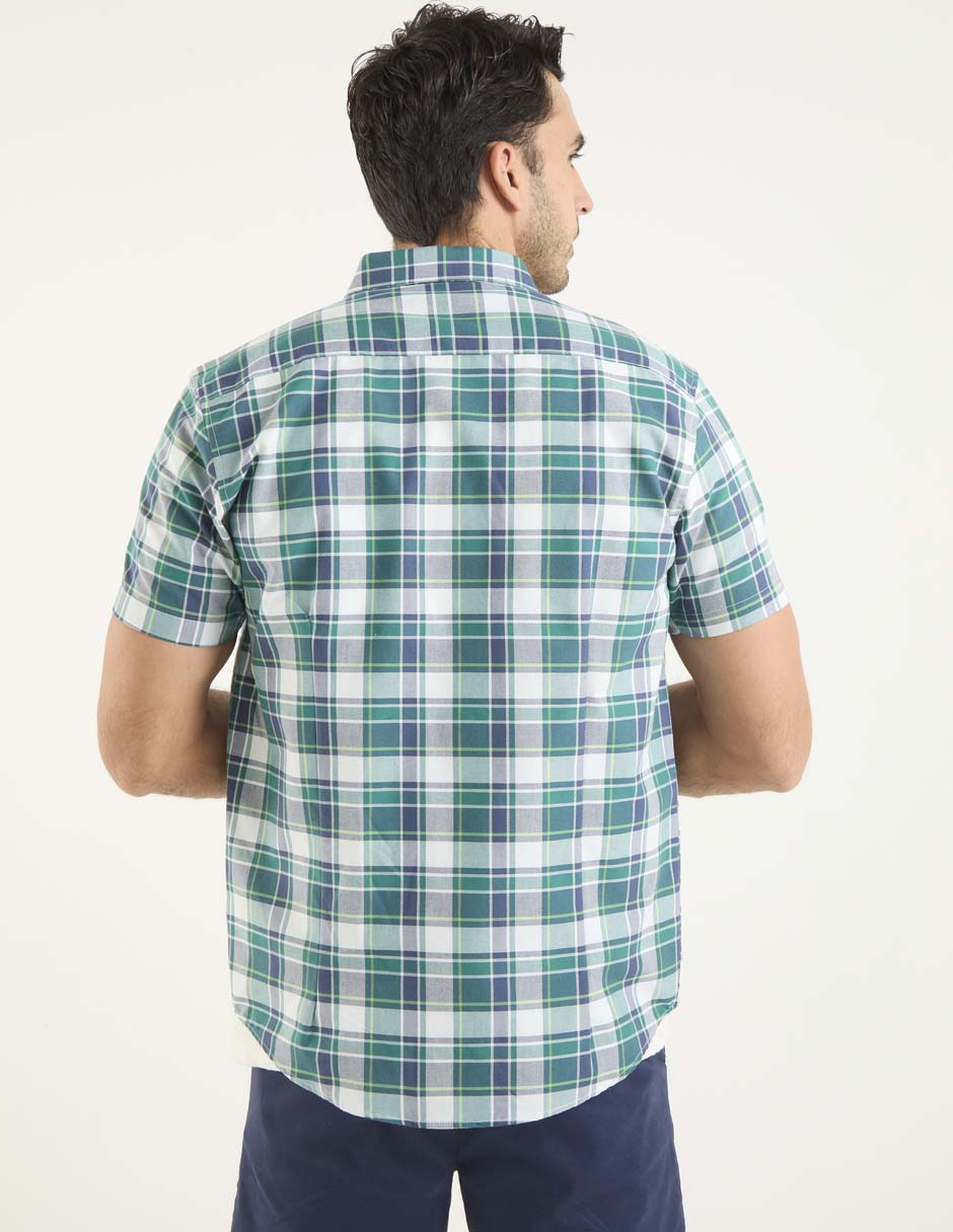 Camisa casual manga corta para hombre 5