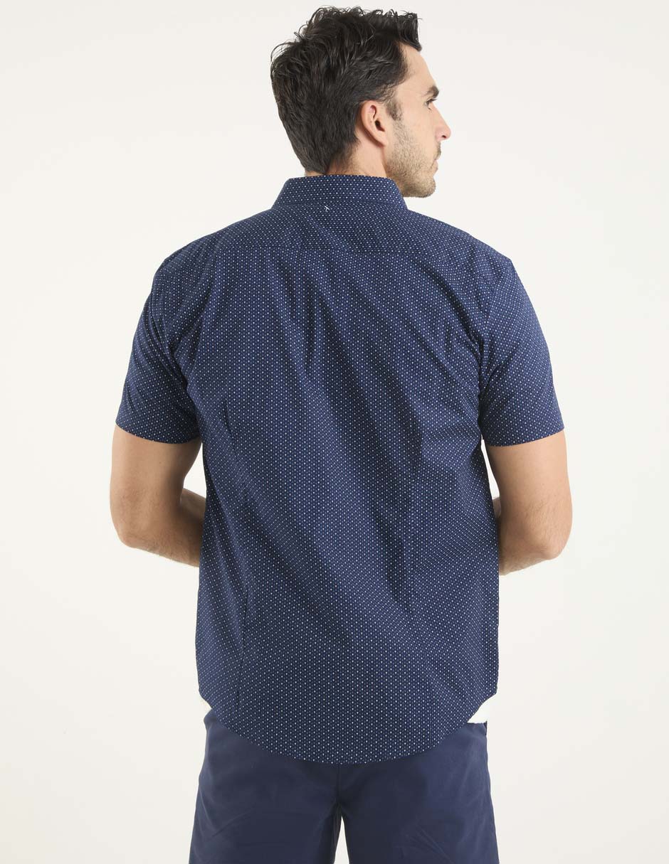 Camisa casual Dioro de algodón manga corta para hombre