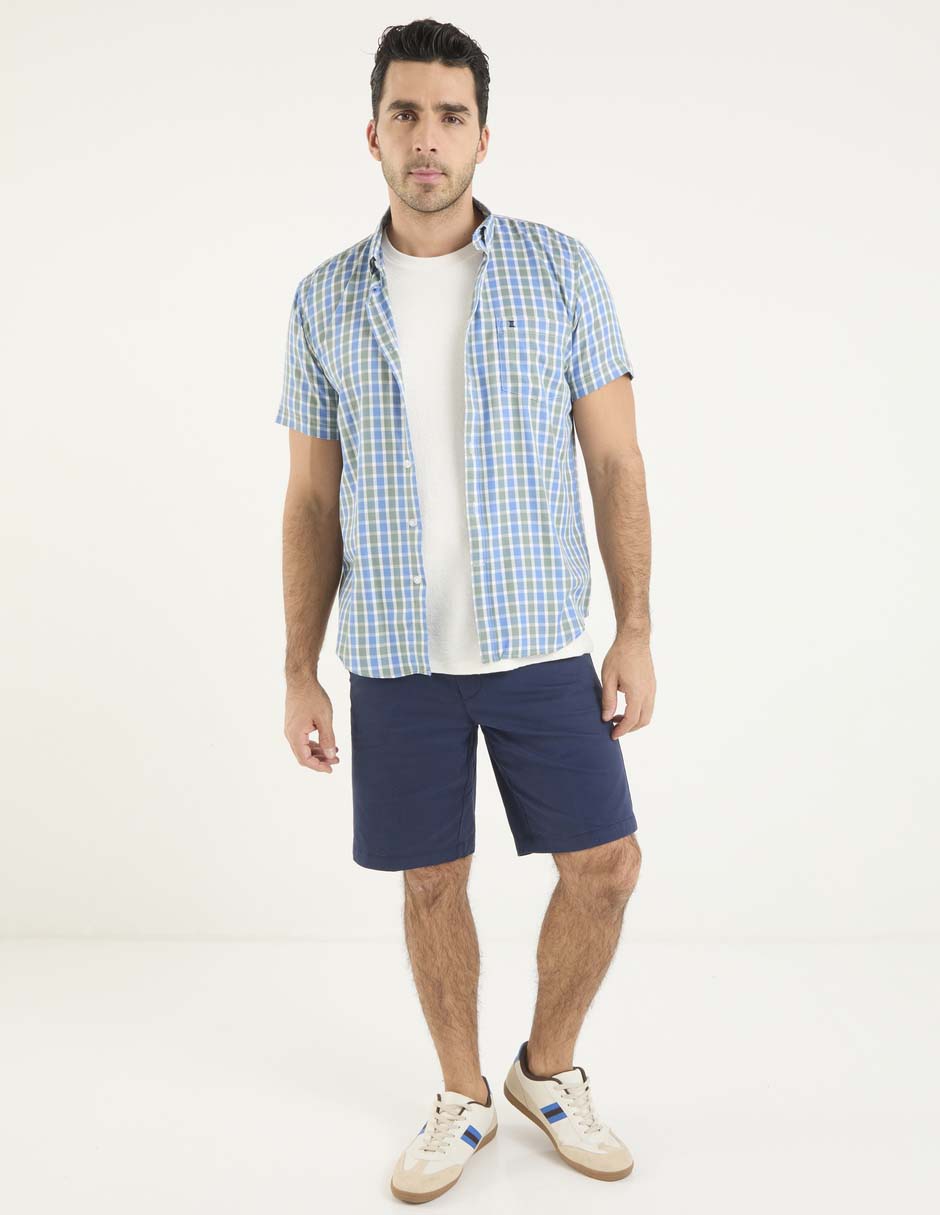 Camisa casual Dioro manga corta para hombre