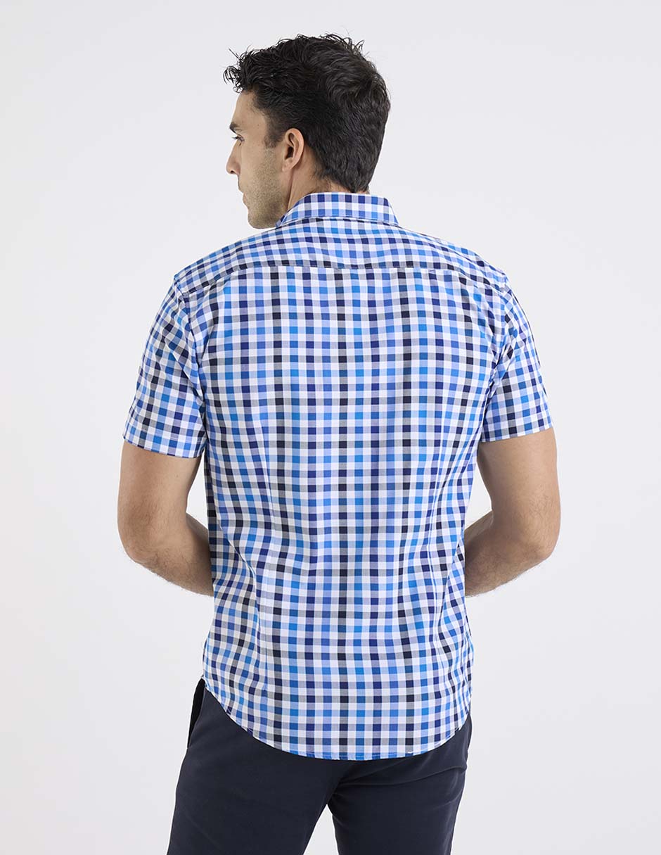 Camisa casual de bambú manga corta para hombre 5