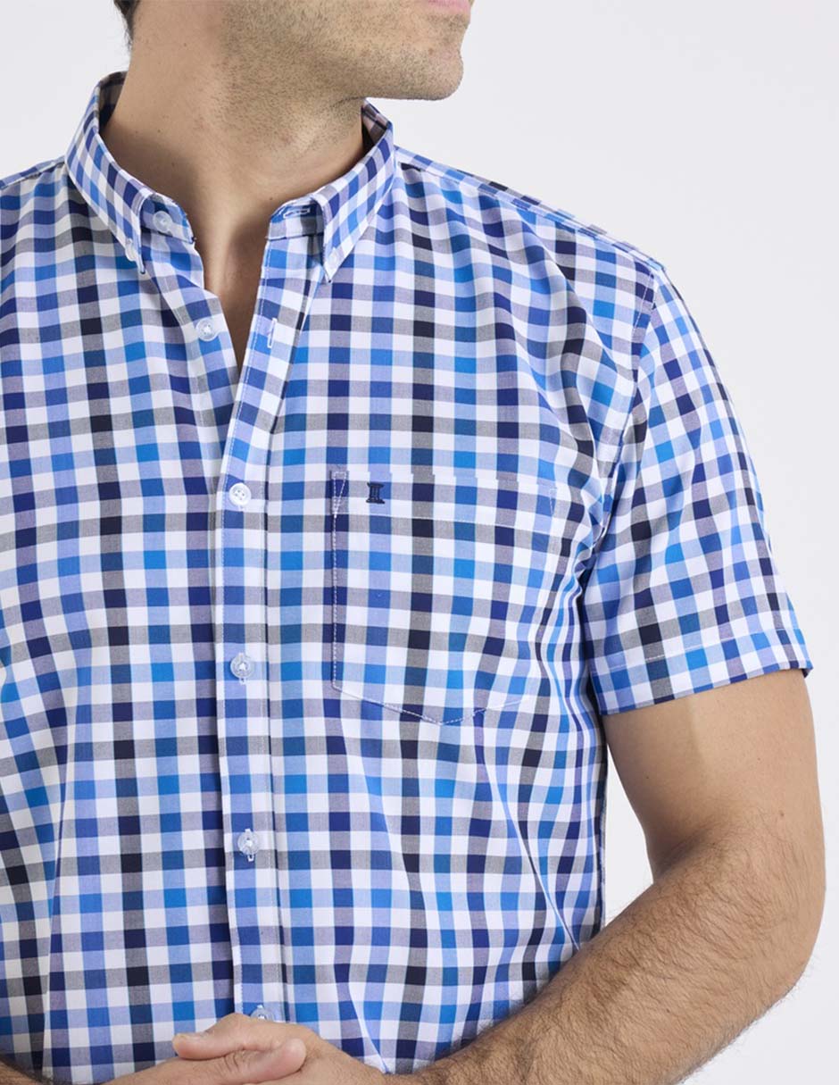 Camisa casual de bambú manga corta para hombre 7