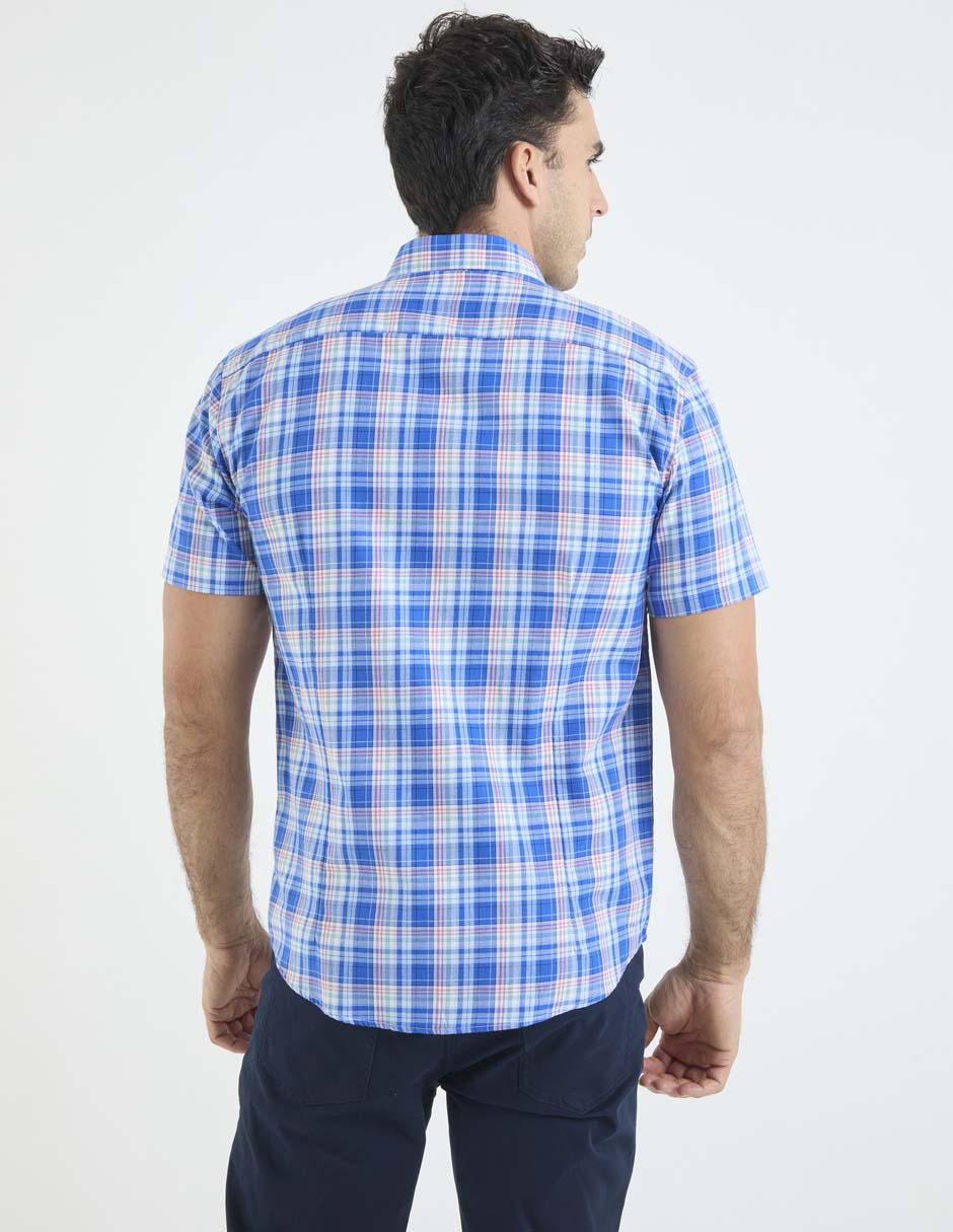 Camisa casual de algodón manga corta para hombre 5