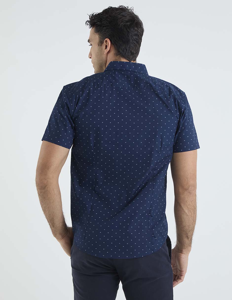 Camisa casual Dioro de algodón manga corta para hombre