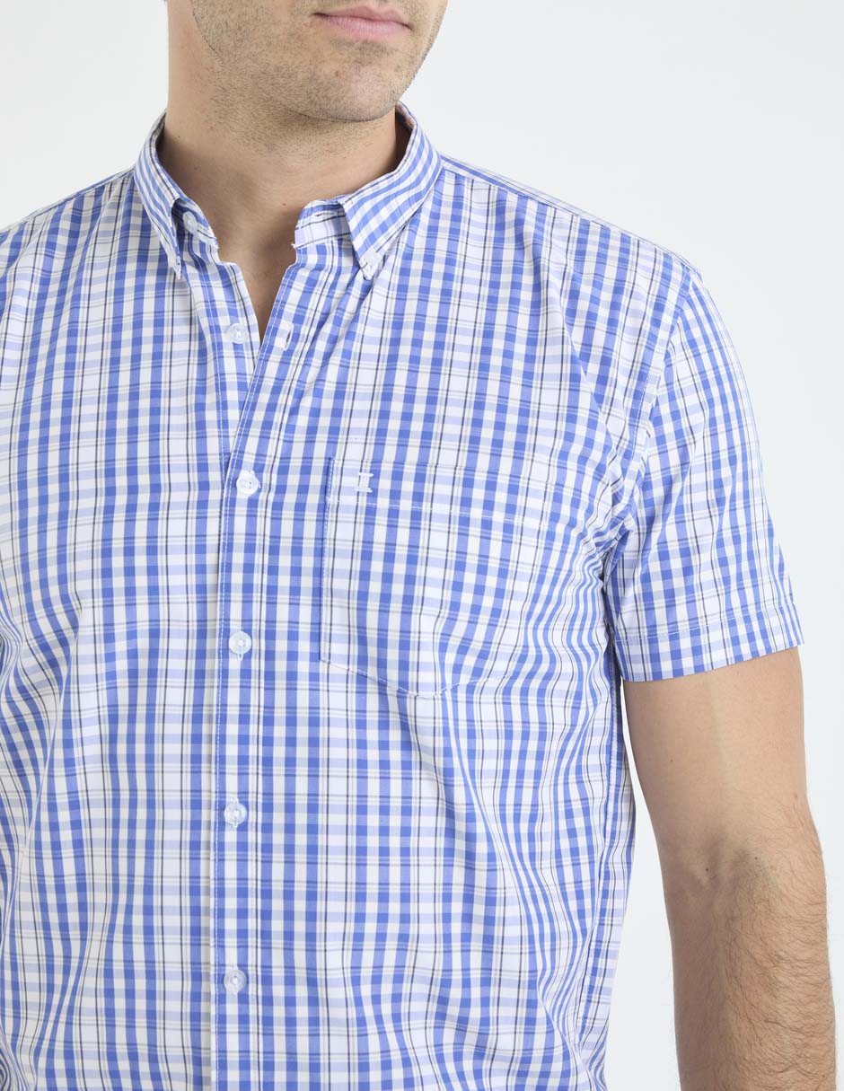 Camisa casual de bambú manga corta para hombre 7
