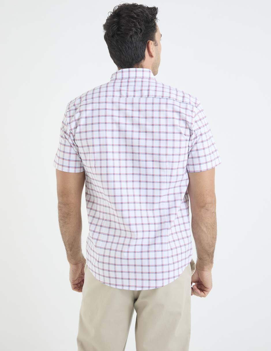 Camisa casual de algodón manga corta para hombre 5