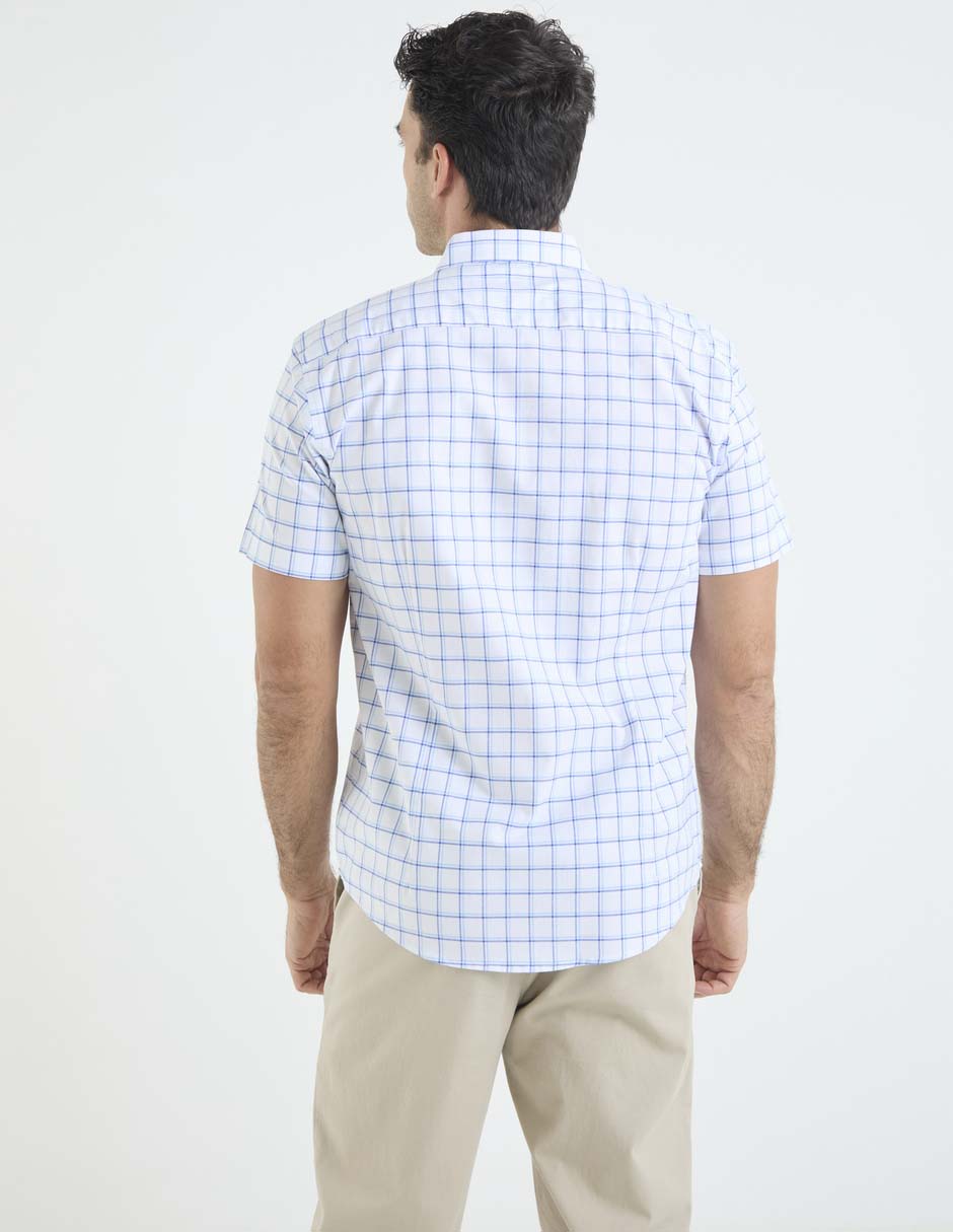 Camisa casual de algodón manga corta para hombre 5