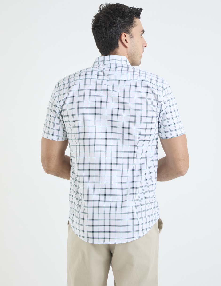 Camisa casual de algodón manga corta para hombre 5