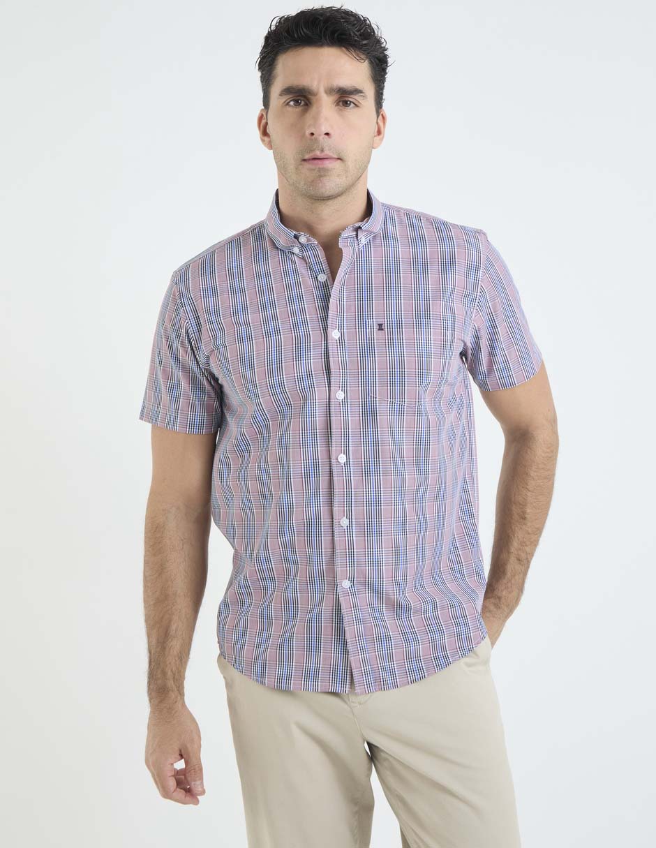 Camisa casual de bambú manga corta para hombre 1