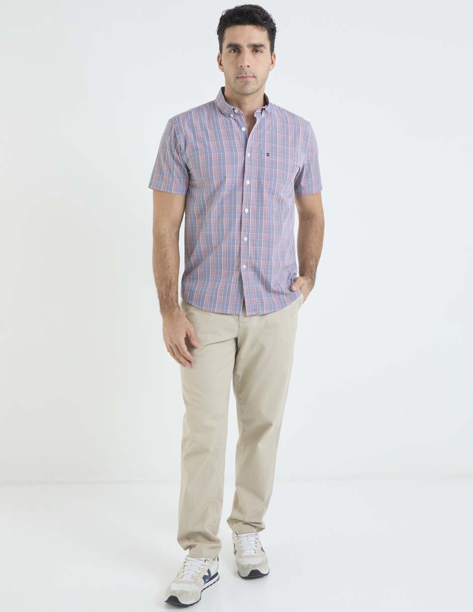 Camisa casual de bambú manga corta para hombre 6