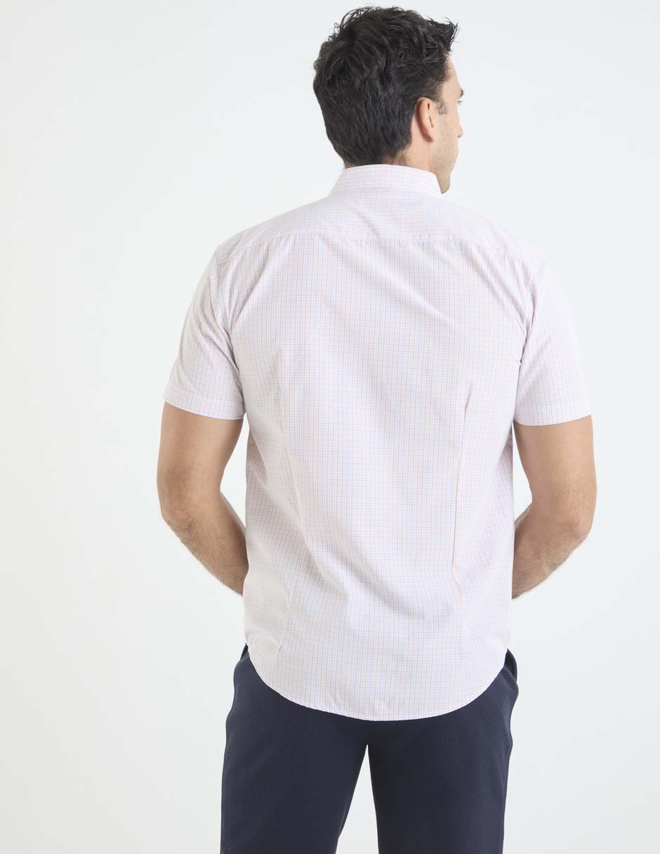 Camisa casual Dioro de bambú manga corta para hombre