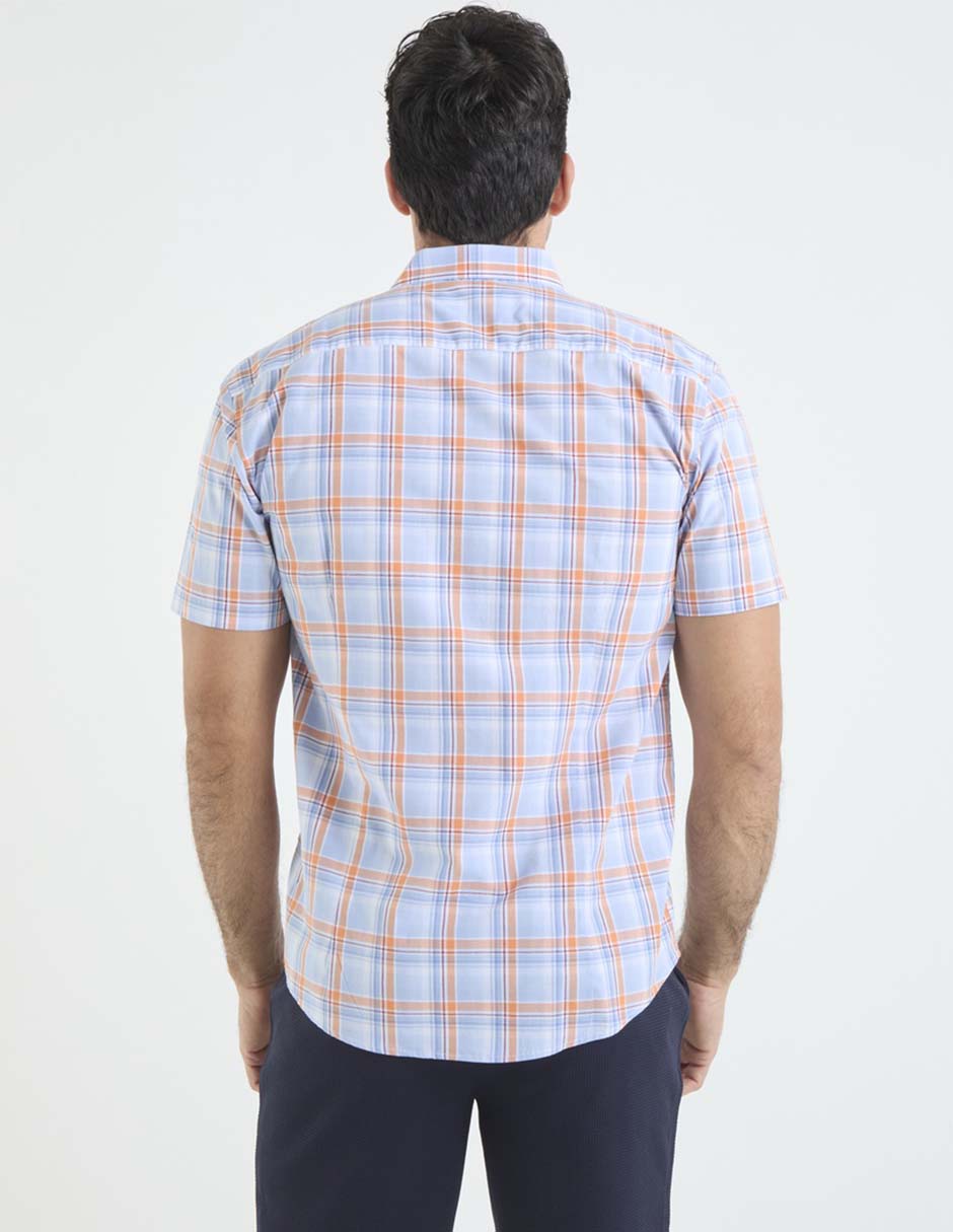 Camisa casual Dioro de algodón manga corta para hombre