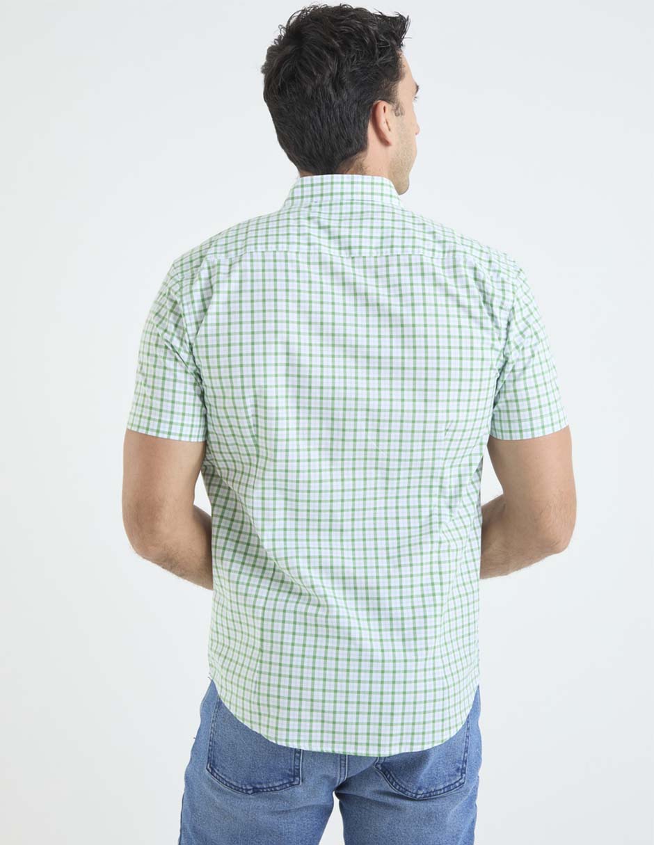 Camisa casual de algodón manga corta para hombre 5