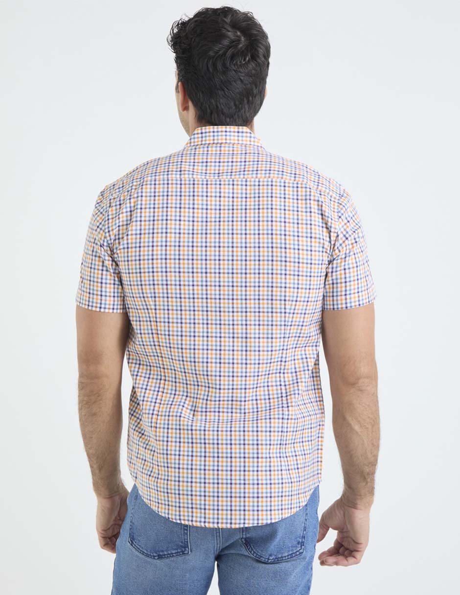 Camisa casual de algodón manga corta para hombre 5