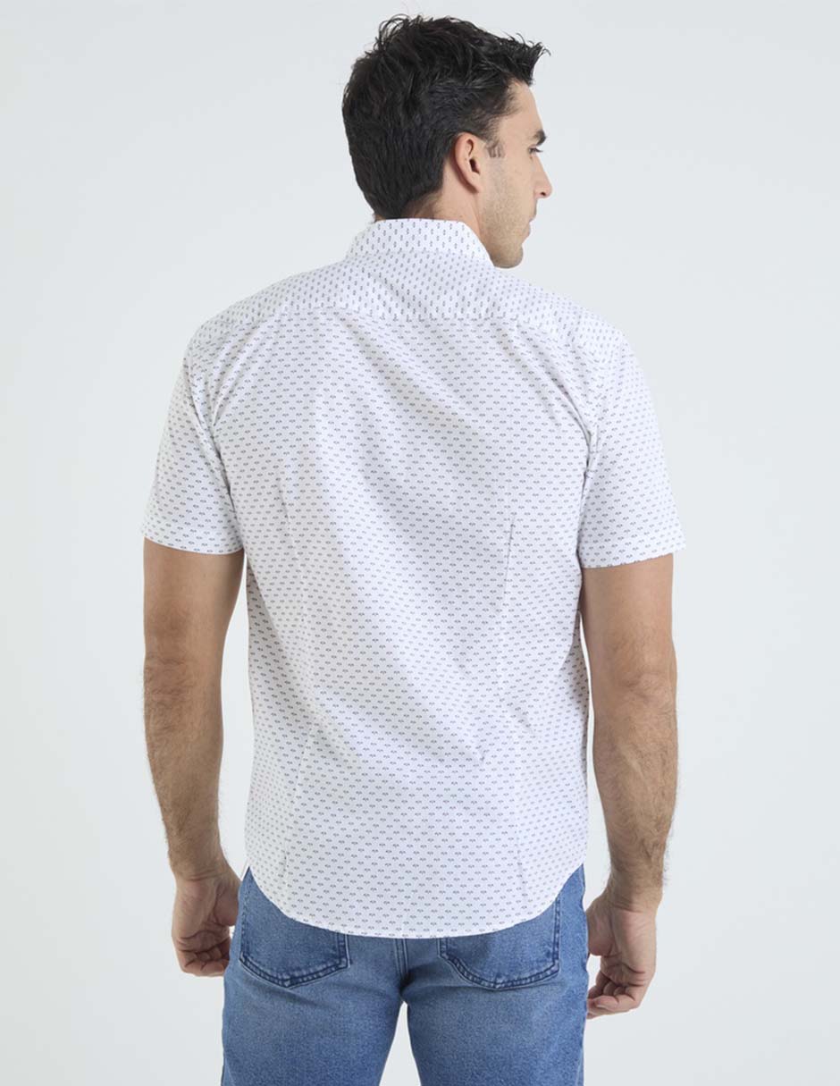 Camisa casual de algodón manga corta para hombre 5