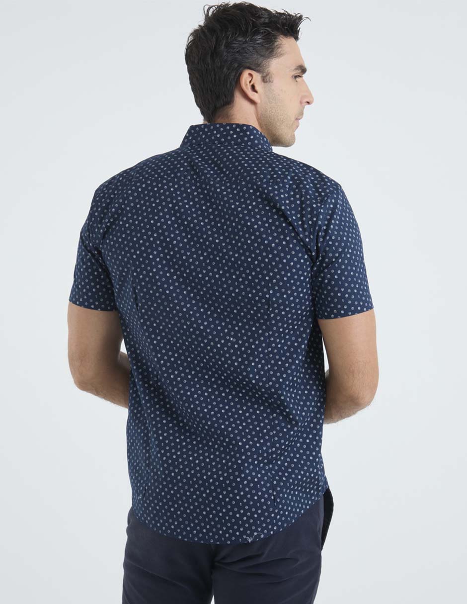 Camisa casual de algodón manga corta para hombre 5