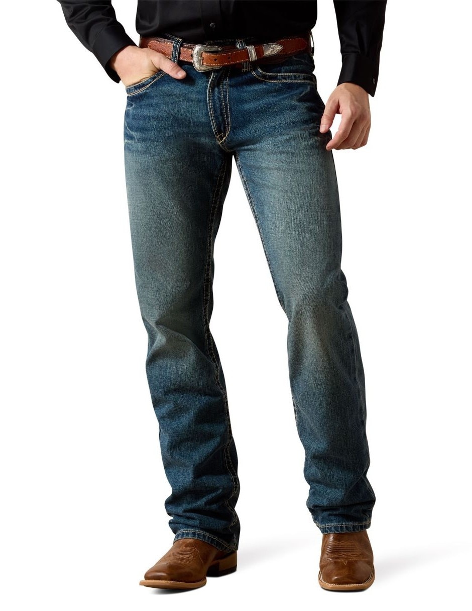 Jeans boot deslavado para hombre 3