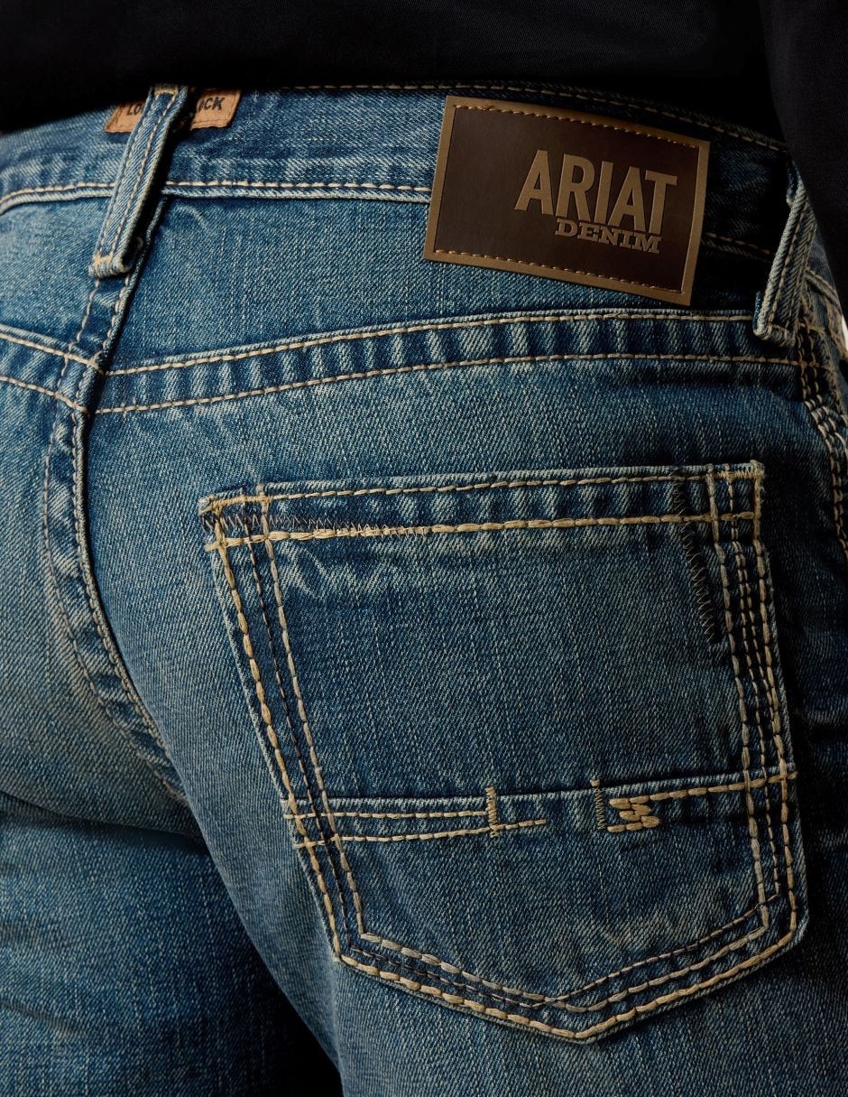 Jeans boot deslavado para hombre 4